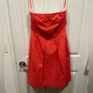 Coral strapless dress by JCrew- size 12